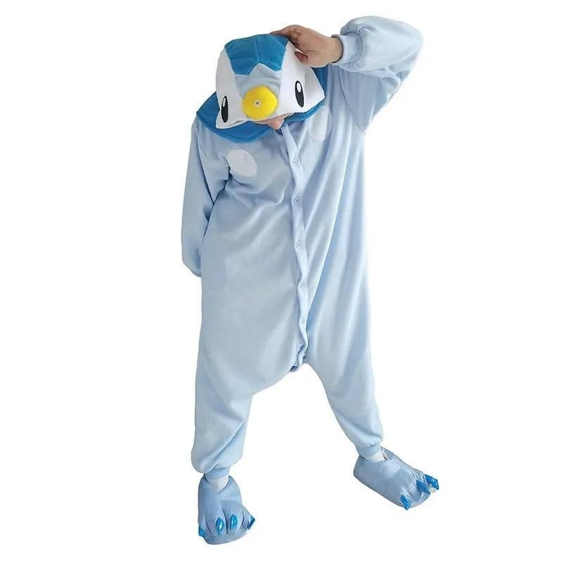 Pokemon Onesie Piplup Cosplay Kigurumi Fleece RCSF