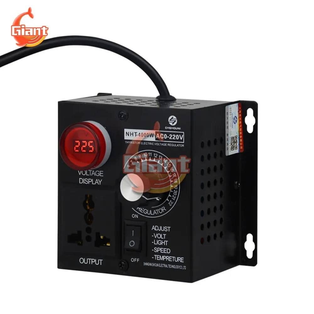 AC 220V 4000W регулатор на напрежение преносим регулатор на скоростта ...