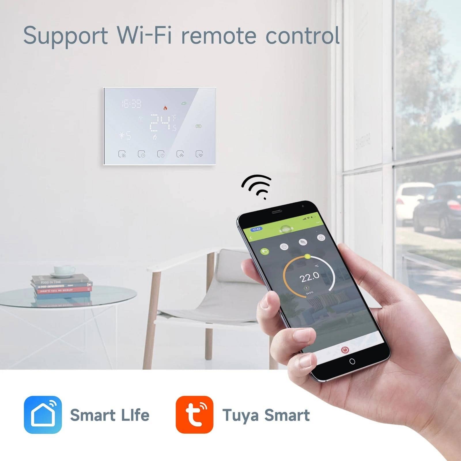 Beok Tuya RF безжичен термостат WIFI Температурен контролер за газов ...