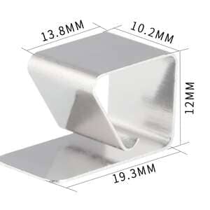 4 Stück 3D-Drucker Bett-Clips Aus Edelstahl – Für Heizbett-Glasplatten Bis 7 Mm | Kompatibel Mit Creality Ender 3, CR-10S