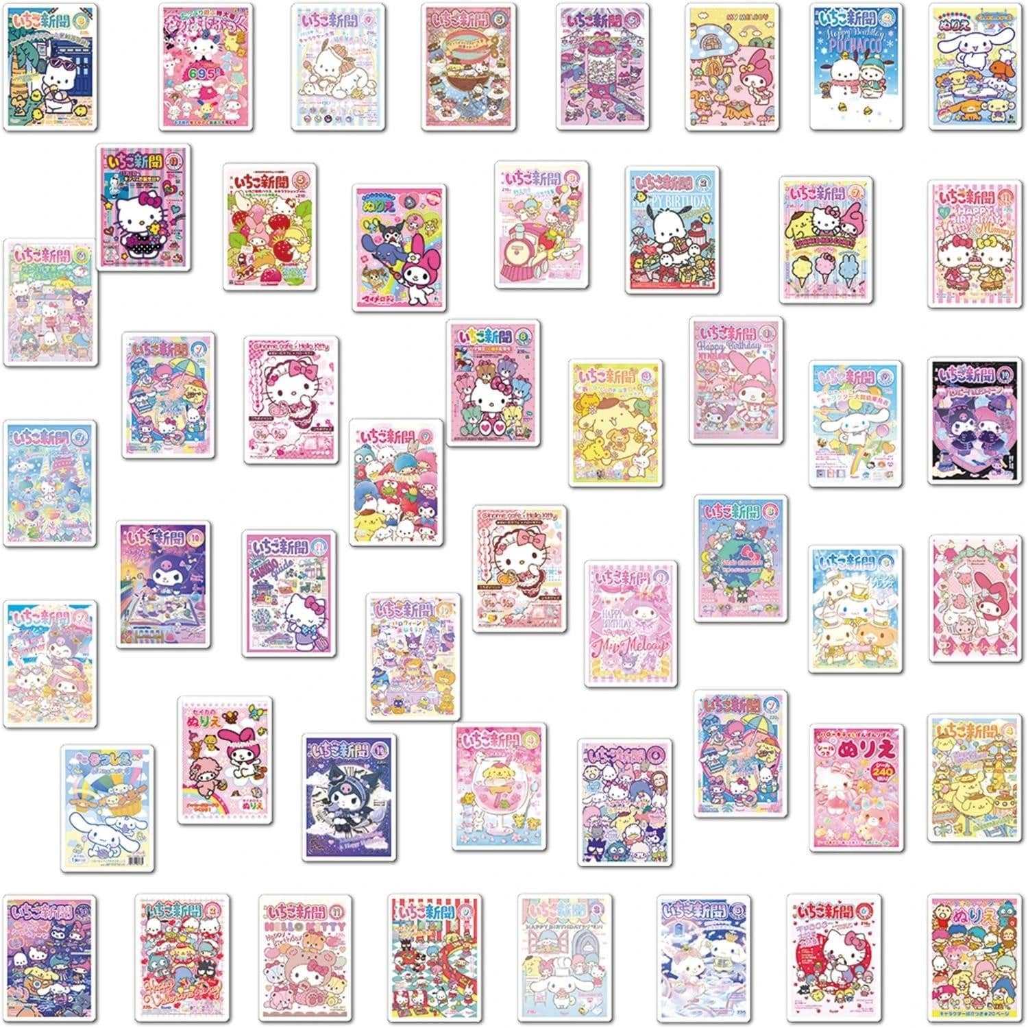 10/50Pcs Kawaii Poster Sanrio Stickers Kuromi My Melody Cinnamoroll Cartoon  Decal Куфар Лаптоп Багаж Телефон Детски стикери Играчка ? Играчки и хобита  ? RCSF
