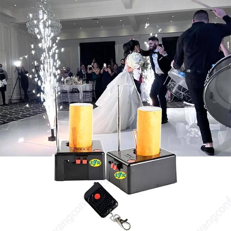 2 бр. Сватбени студени фойерверки Мини пиротехнически фонтан 1 ...