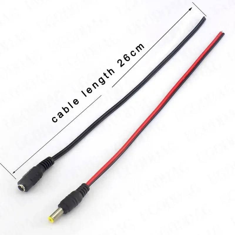 12V DC конектори Мъжки Женски жак Кабелен адаптер Щепсел Захранване 26 ...