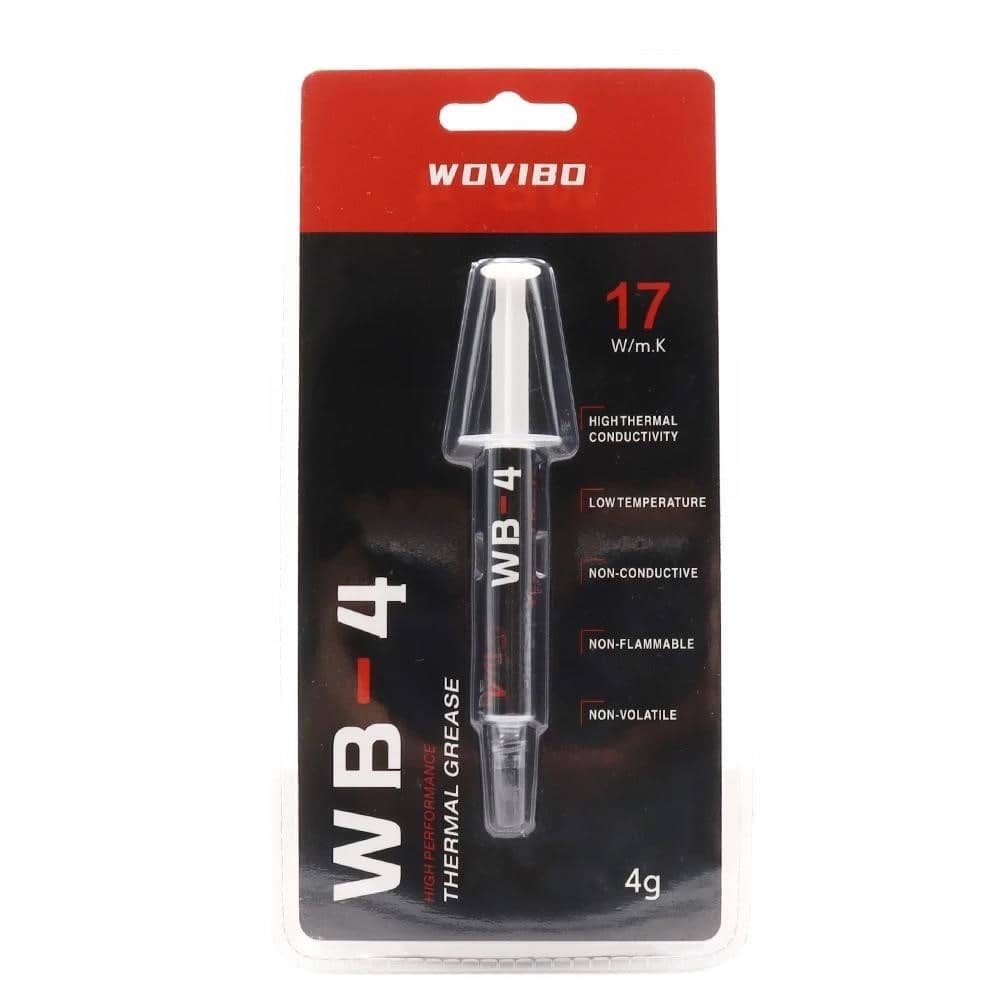 Wovibo Thermal Grease Paste Compound Silicone WB-4 WB 4 4g 2g 17 W/m-k ...