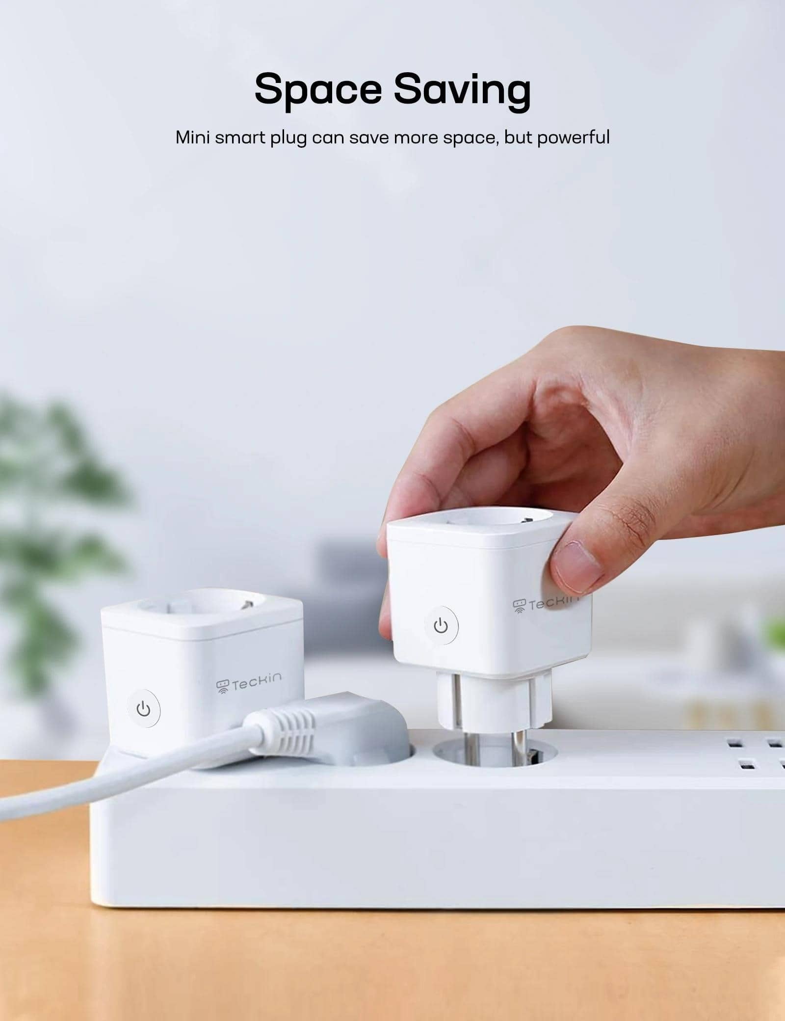Teckin SP21 Mini Smart Plug, гласово дистанционно управление