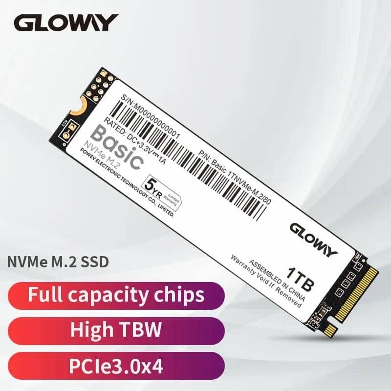 Gloway SSD M2 Nvme 1TB 512GB 256GB M.2 2280 128GB PCIe SSD RCSF