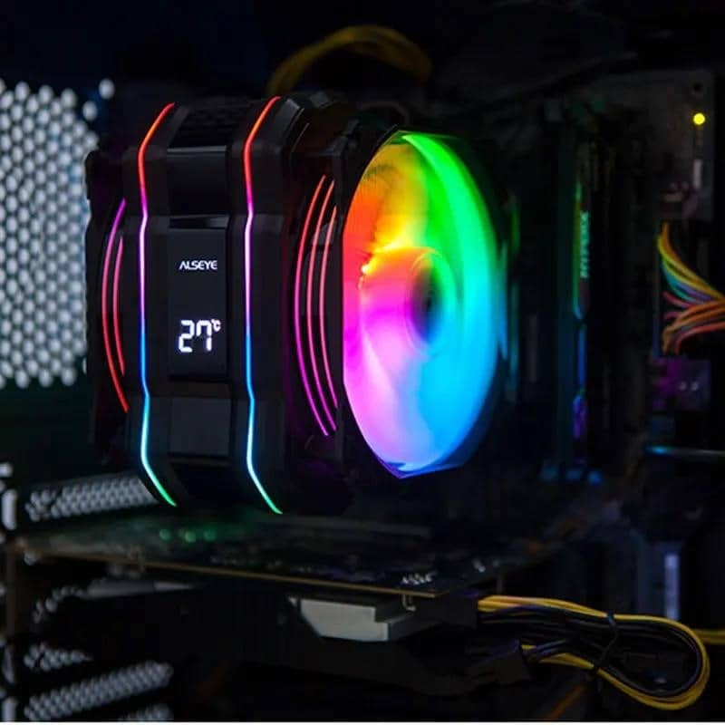 ALSEYE CPU Cooler ARGB 120 mm PWM 6 Heat-Pipe за Intel LGA1700 Горен ...