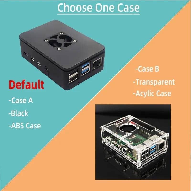 Оригинален Raspberry Pi 4 Модел B 8 4 2 1 GB RAM + кутия + вентилатор ...